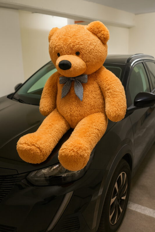 דובי מטר וחצי ג'ינג'י כתום - דובי ענק מתנה מושלמת